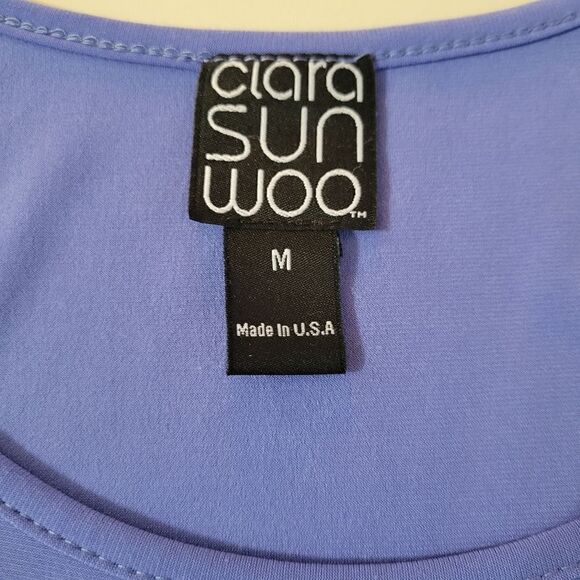 Clara Sun Woo Periwinkle Long Scoop Tank - Picture 3 of 11
